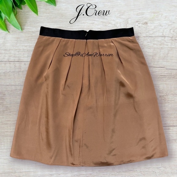 J.Crew NWT RARE Silk crepe de chine pleated mini skirt *shop@iamarrior - Picture 8 of 13